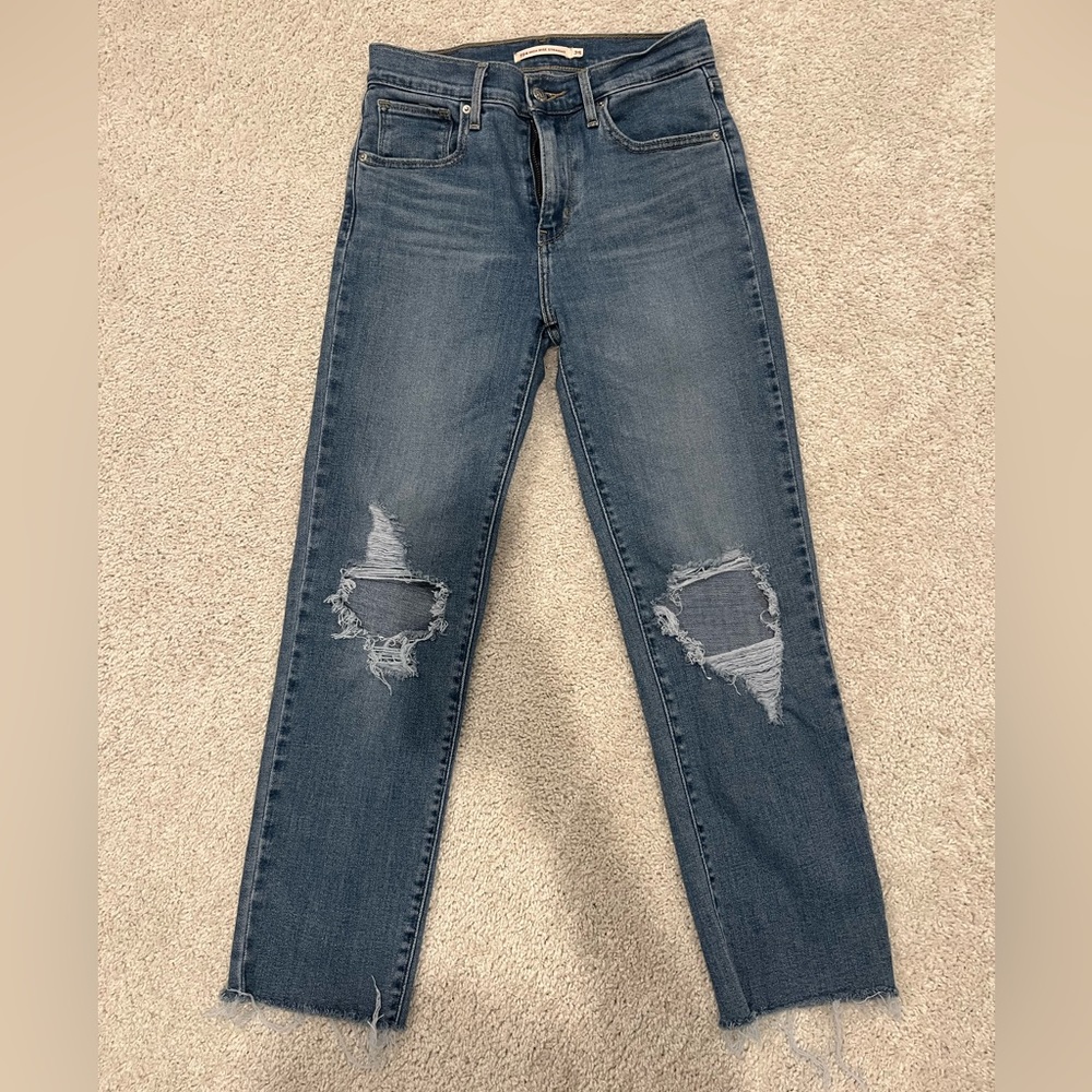 Levi 724 High Rise Straight Crop Womens jean